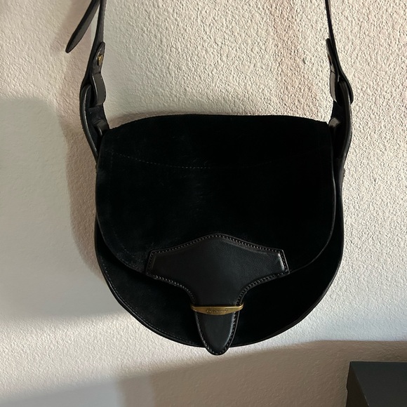 ISABEL MARANT BAG SUEDE LEATHER BLACK - Picture 6 of 8